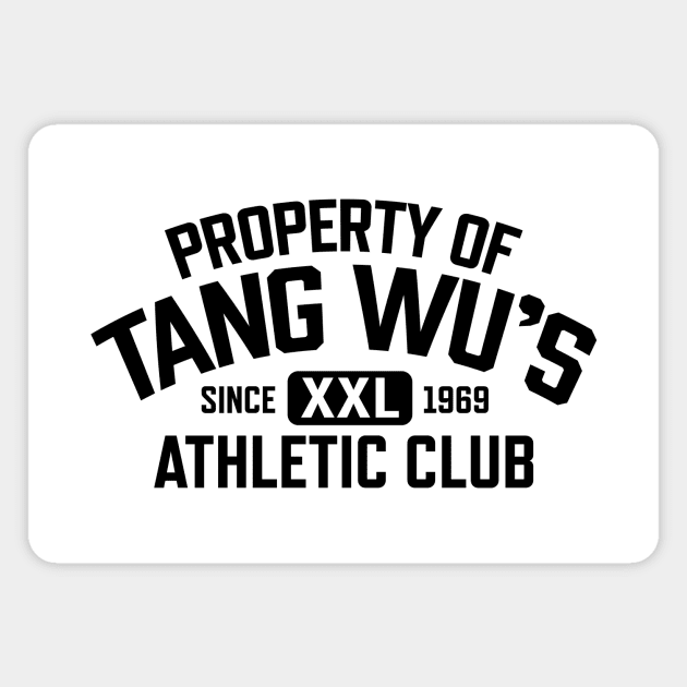 Tang Wu - Athletic Club (New Design - Light - Back) Magnet by jepegdesign